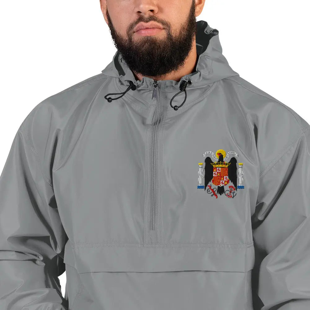 Comprar Chaqueta unisex Águila de San Juan bordada plegable Champion La Flamenca de Borgoña Bandera España