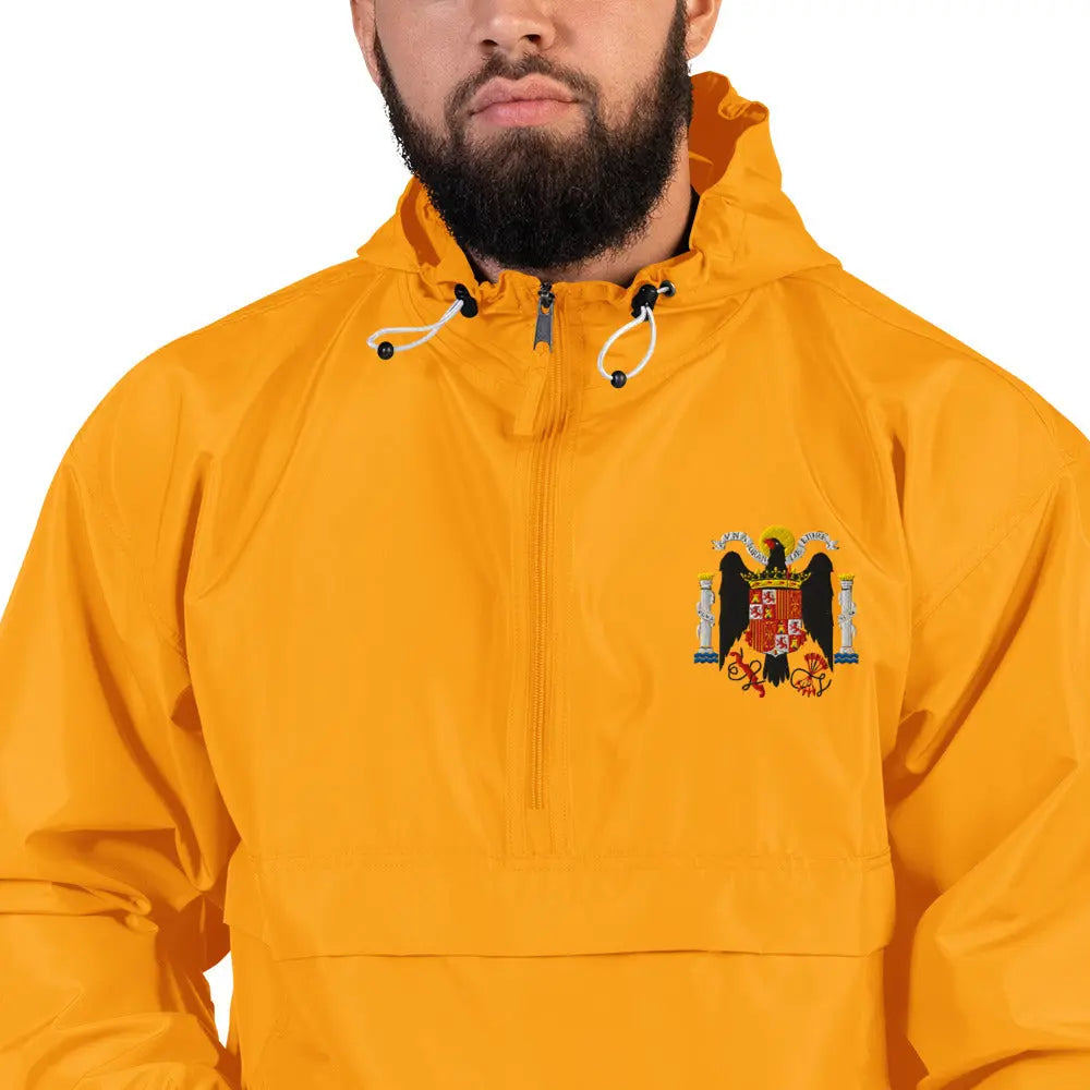 Comprar Chaqueta unisex Águila de San Juan bordada plegable Champion La Flamenca de Borgoña Bandera España