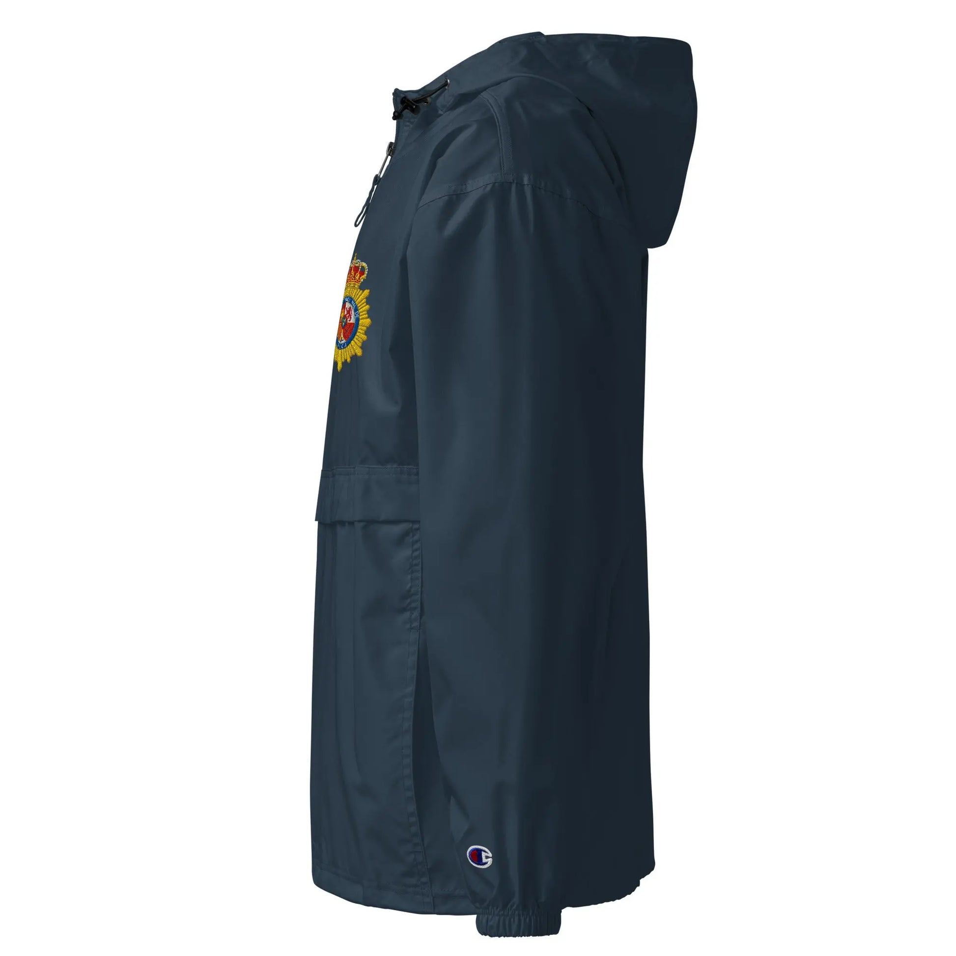 Comprar Chaqueta unisex Policía Nacional bordada plegable Champion La Flamenca de Borgoña Bandera España