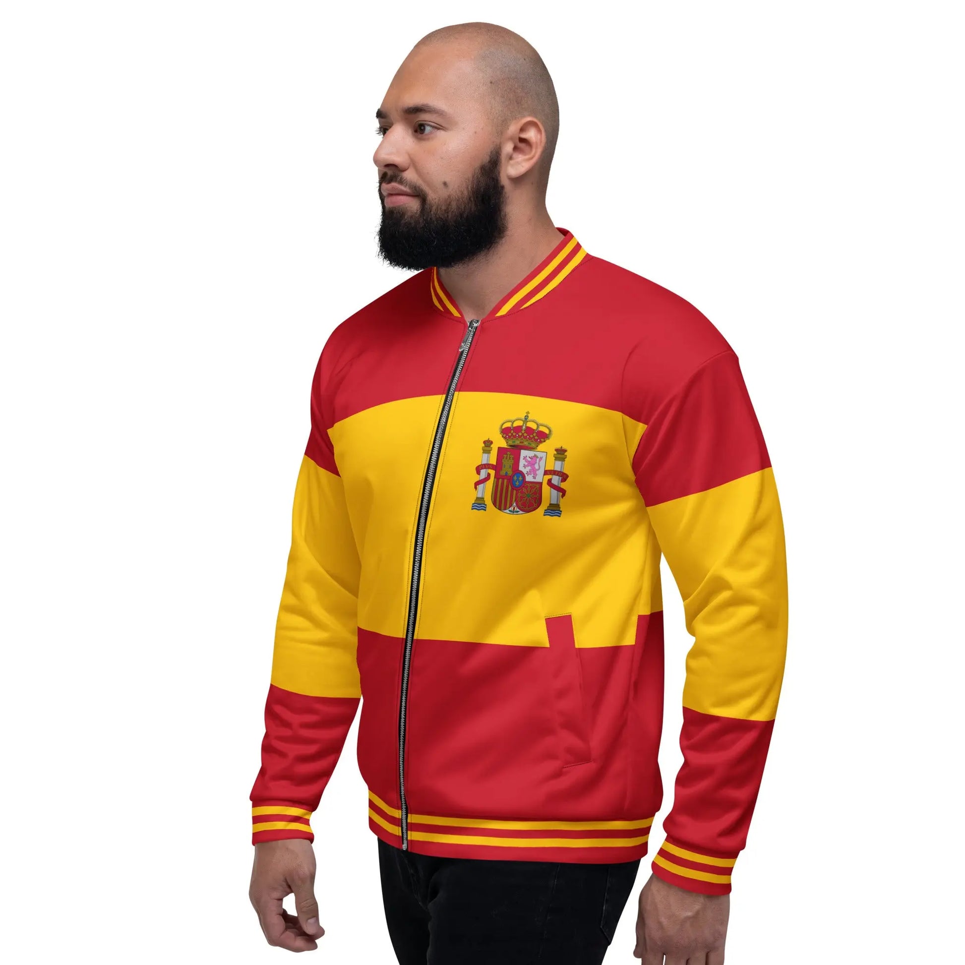 Comprar Chaqueta unisex bomber Bandera de España La Flamenca de Borgoña Bandera España