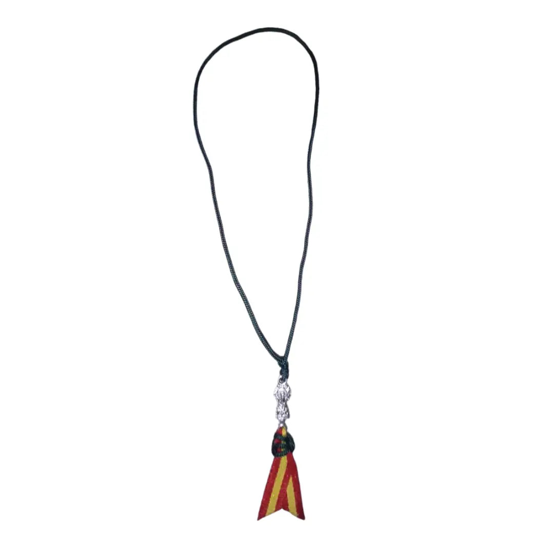 Comprar Colgante Virgen del Pilar para el coche La Flamenca de Borgoña Bandera España
