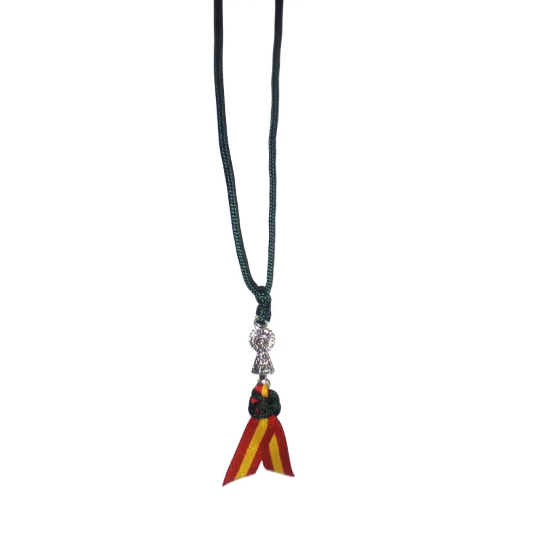Comprar Colgante Virgen del Pilar para el coche La Flamenca de Borgoña Bandera España