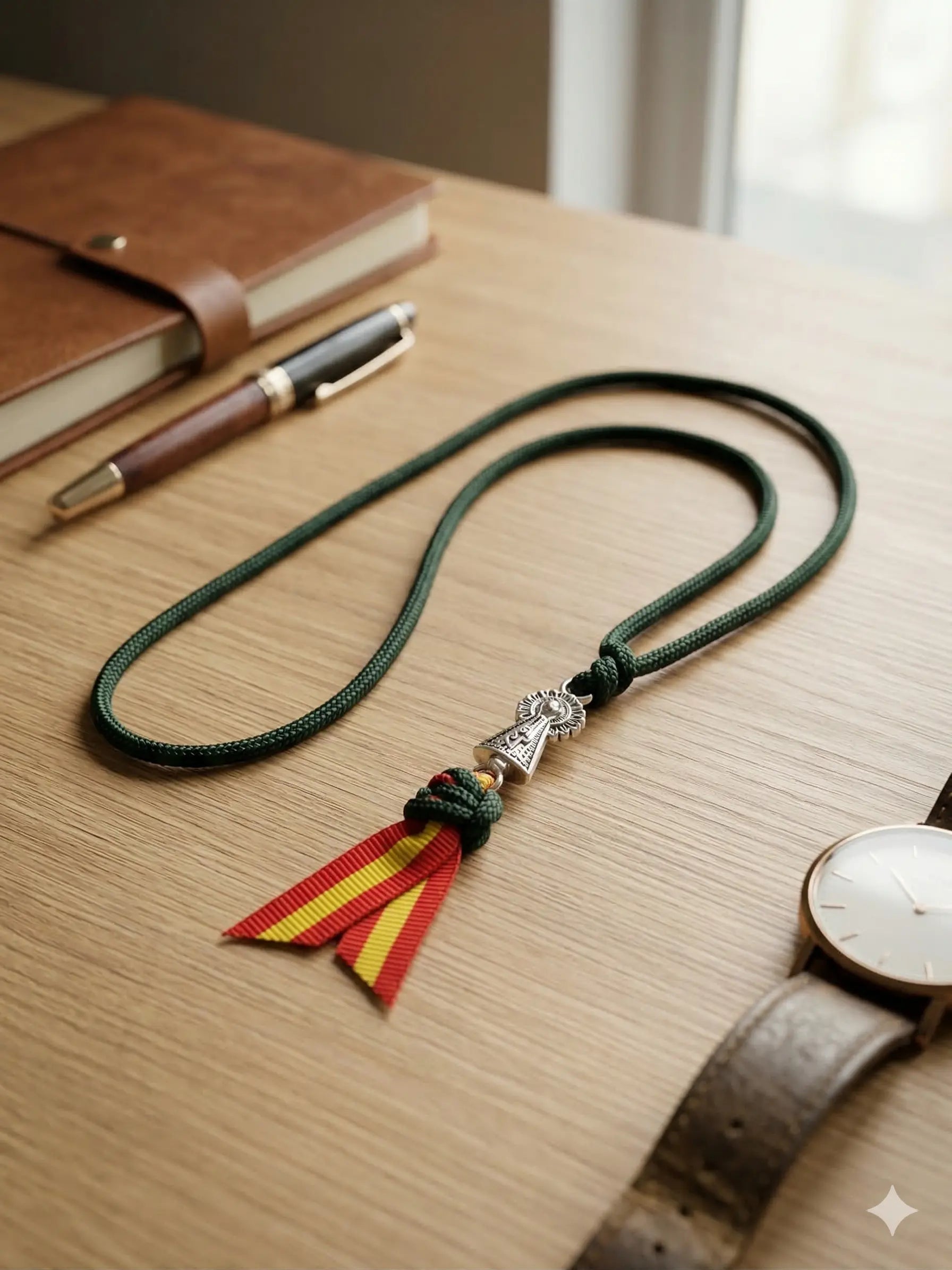 Comprar Colgante Virgen del Pilar para el coche La Flamenca de Borgoña Bandera España