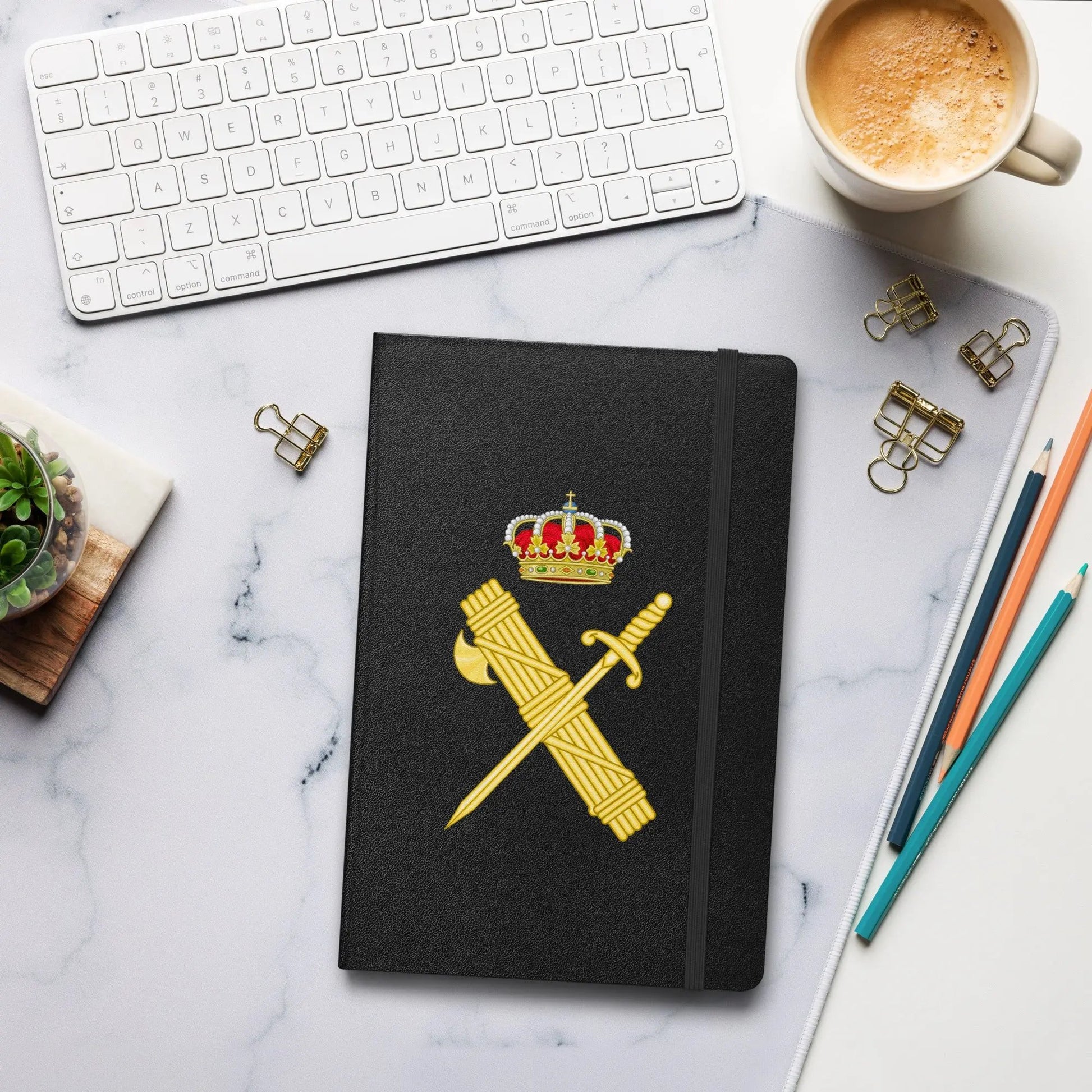 Comprar Cuaderno de tapa dura Guardia Civil La Flamenca de Borgoña Bandera España