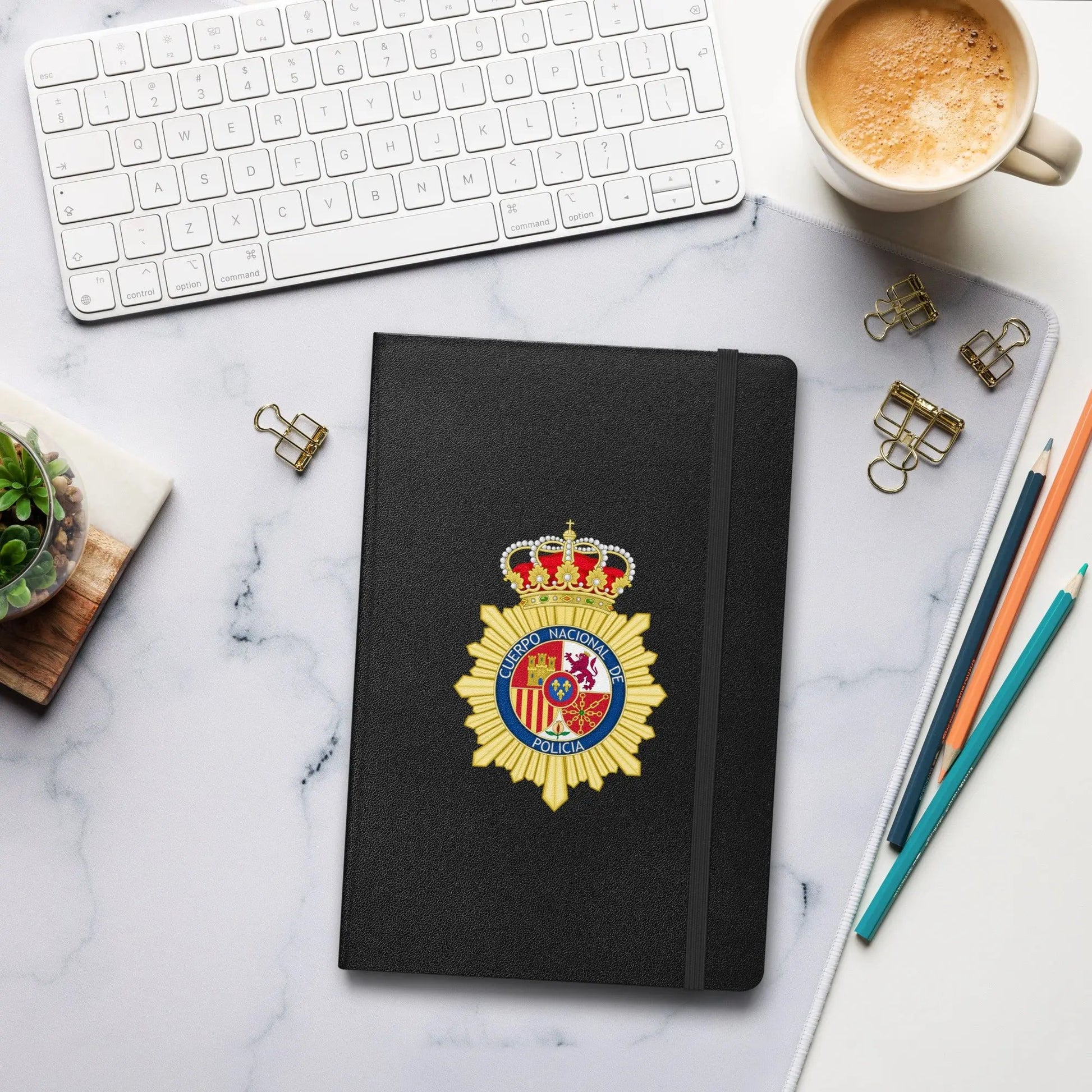 Comprar Cuaderno de tapa dura Policía Nacional La Flamenca de Borgoña Bandera España