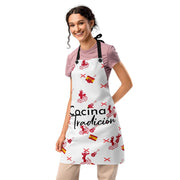 Comprar Delantal de cocina "Cocina y Tradición" iconos La Flamenca de Borgoña Bandera España