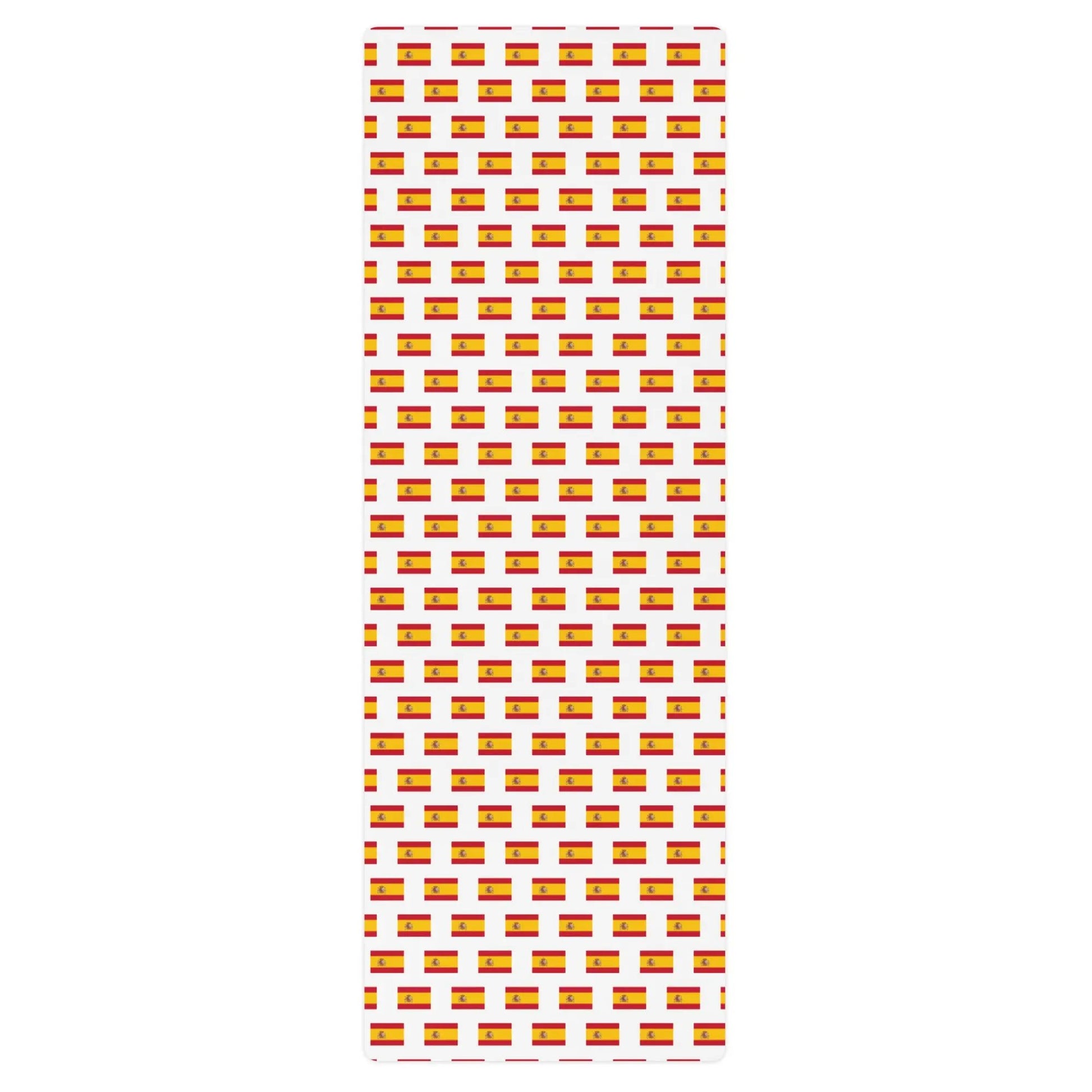 Comprar Esterilla de yoga Bandera España mosaico fondo blanco La Flamenca de Borgoña Bandera España