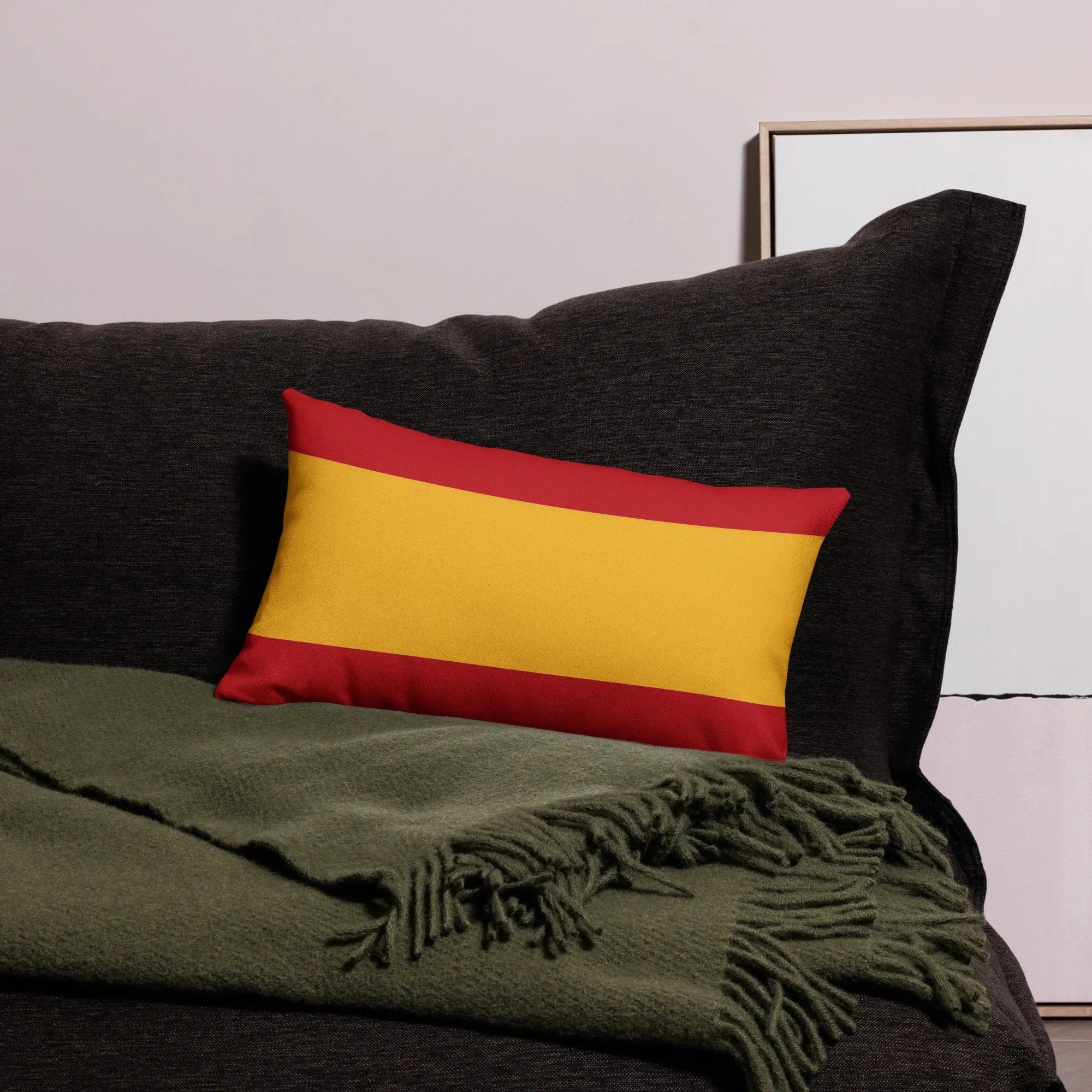 Comprar Funda de cojín premium Bandera España La Flamenca de Borgoña Bandera España