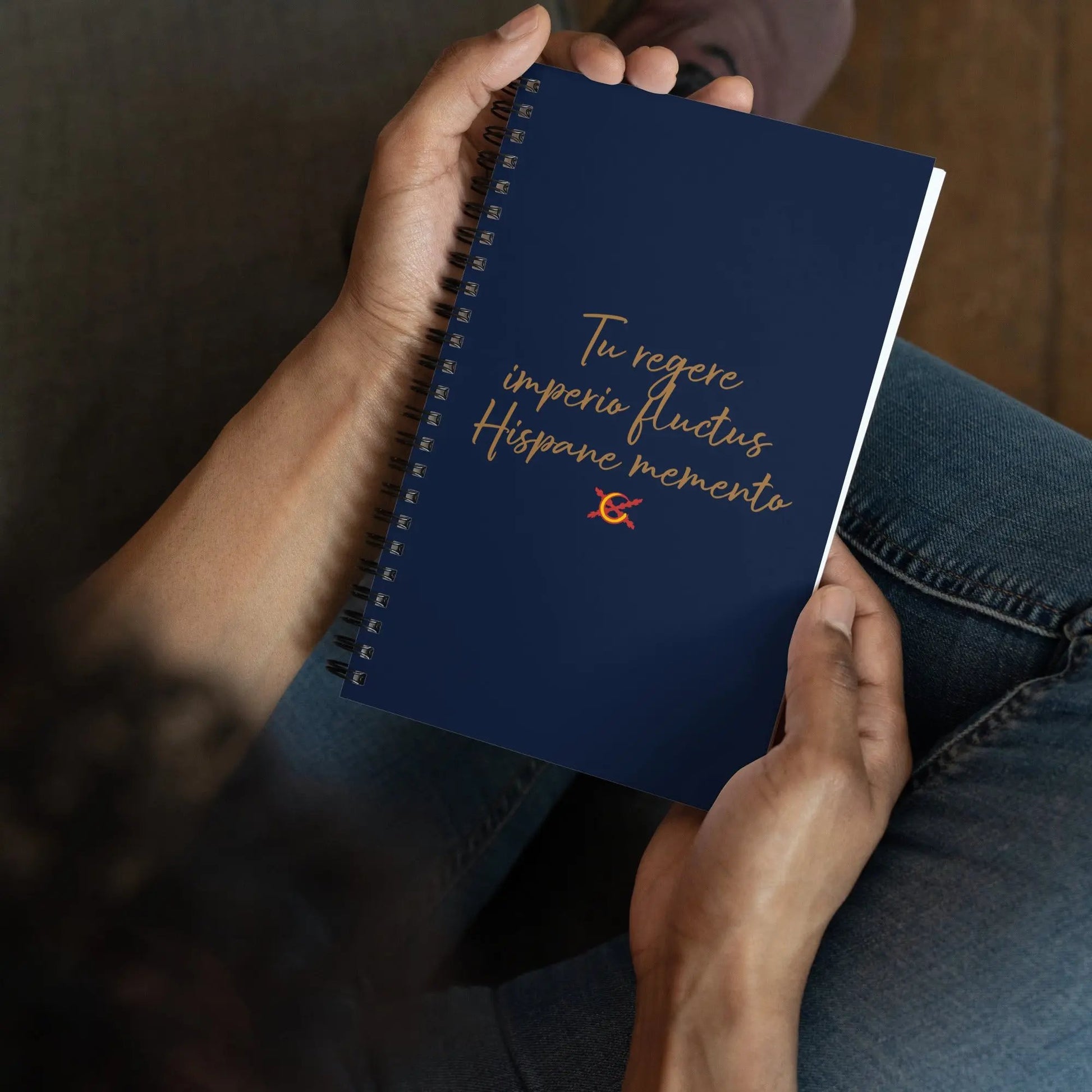 Comprar Libreta de notas con espiral "Tu regere imperio fluctus Hispane Memento" La Flamenca de Borgoña Bandera España