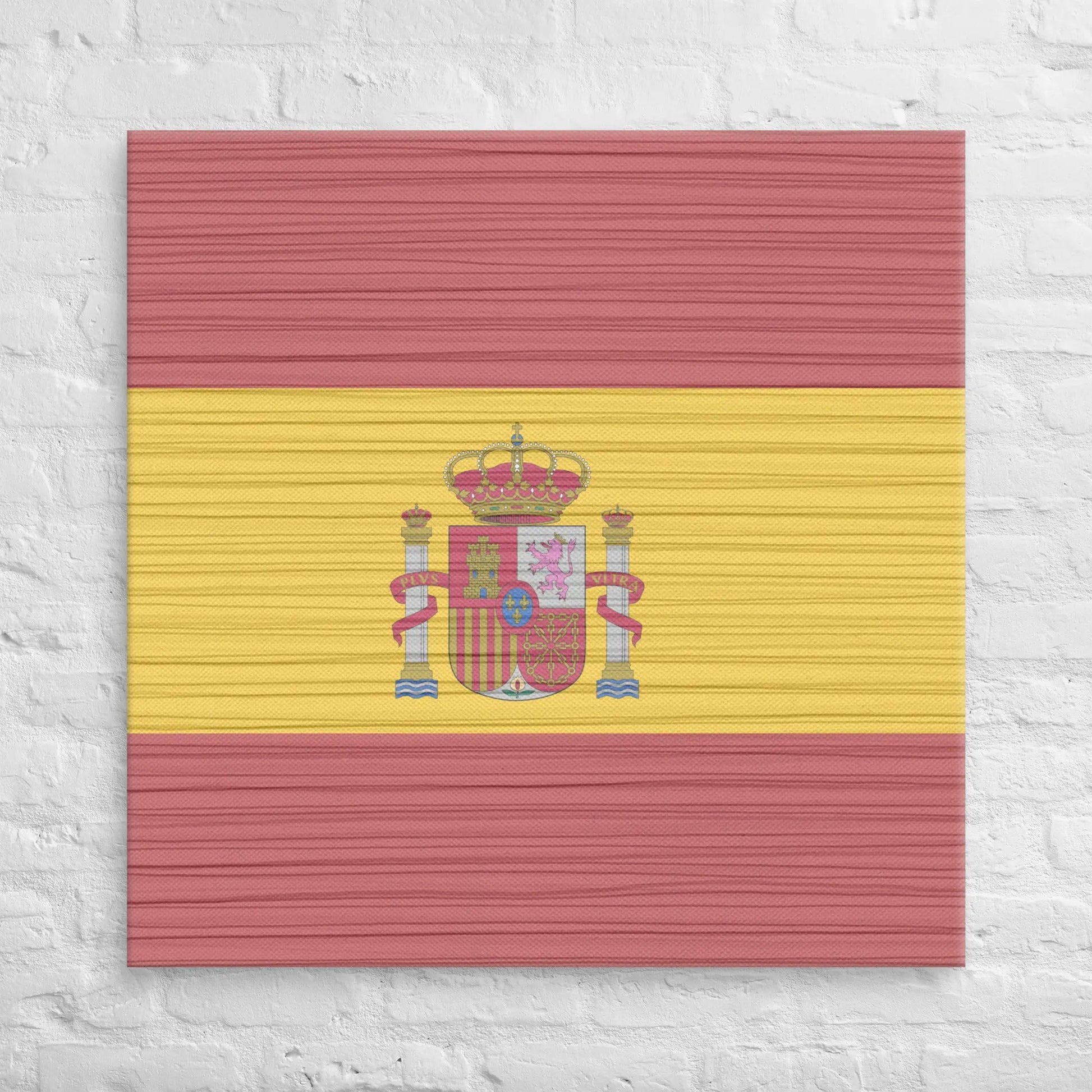 Comprar Lienzo Bandera España desgastada La Flamenca de Borgoña Bandera España