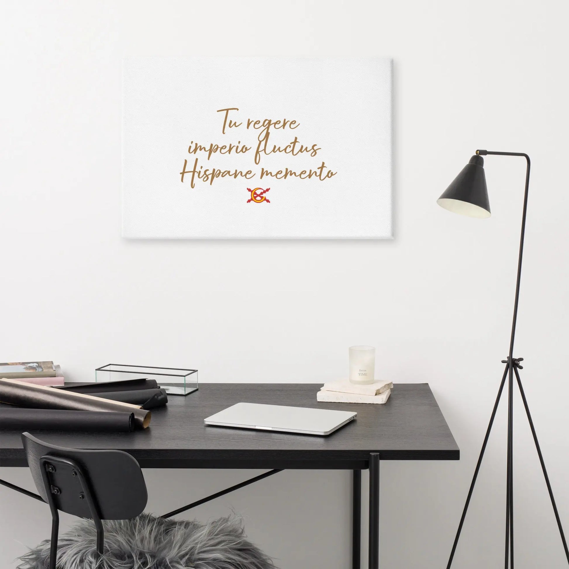 Comprar Lienzo Tu Regere Imperio Fluctus Hispane Memento Bandera España La Flamenca de Borgoña Patricia Muñoz VOX
