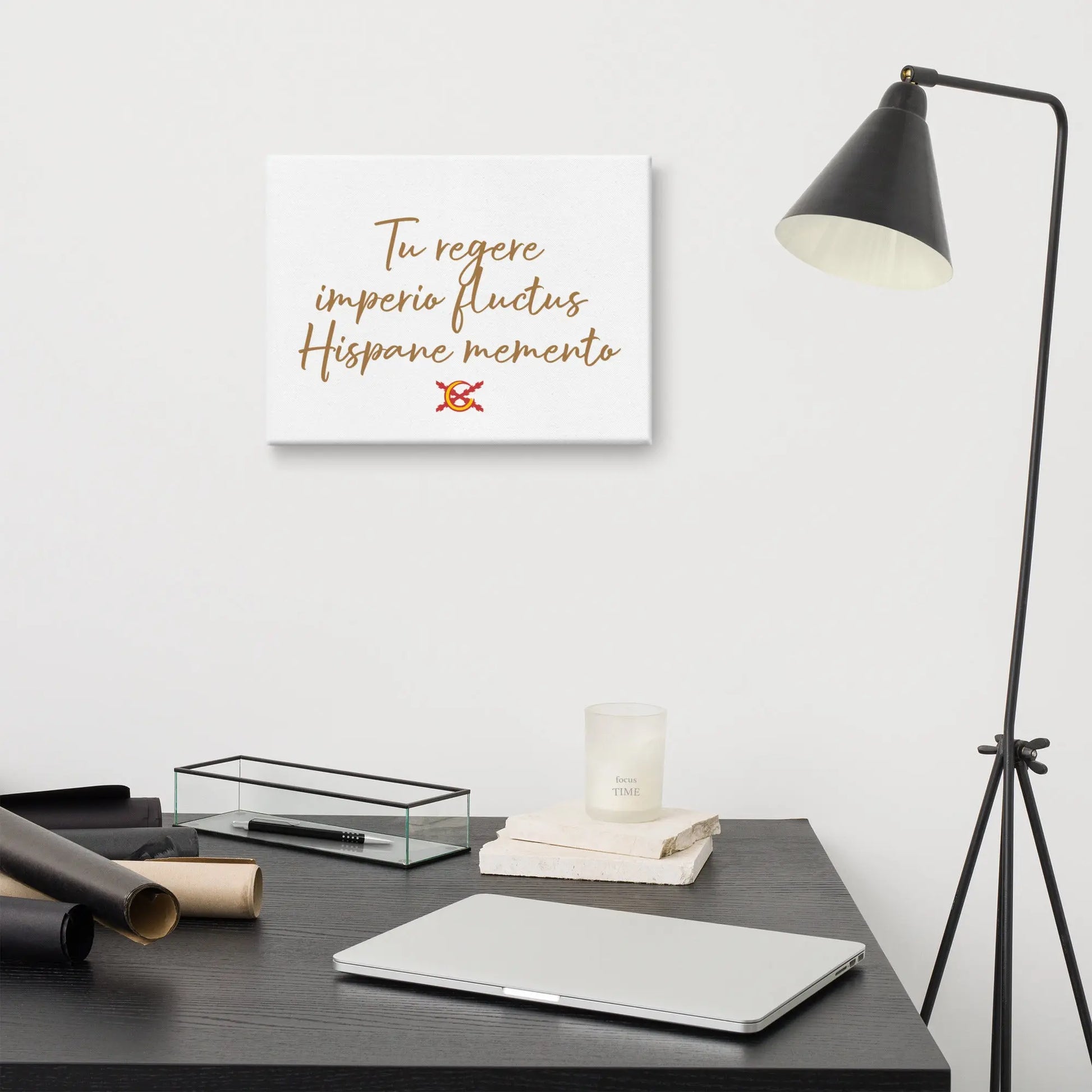 Comprar Lienzo Tu Regere Imperio Fluctus Hispane Memento Bandera España La Flamenca de Borgoña Patricia Muñoz VOX