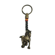 Comprar Llavero Caballo color cobre, piel y bandera España Bandera España La Flamenca de Borgoña Patricia Muñoz VOX