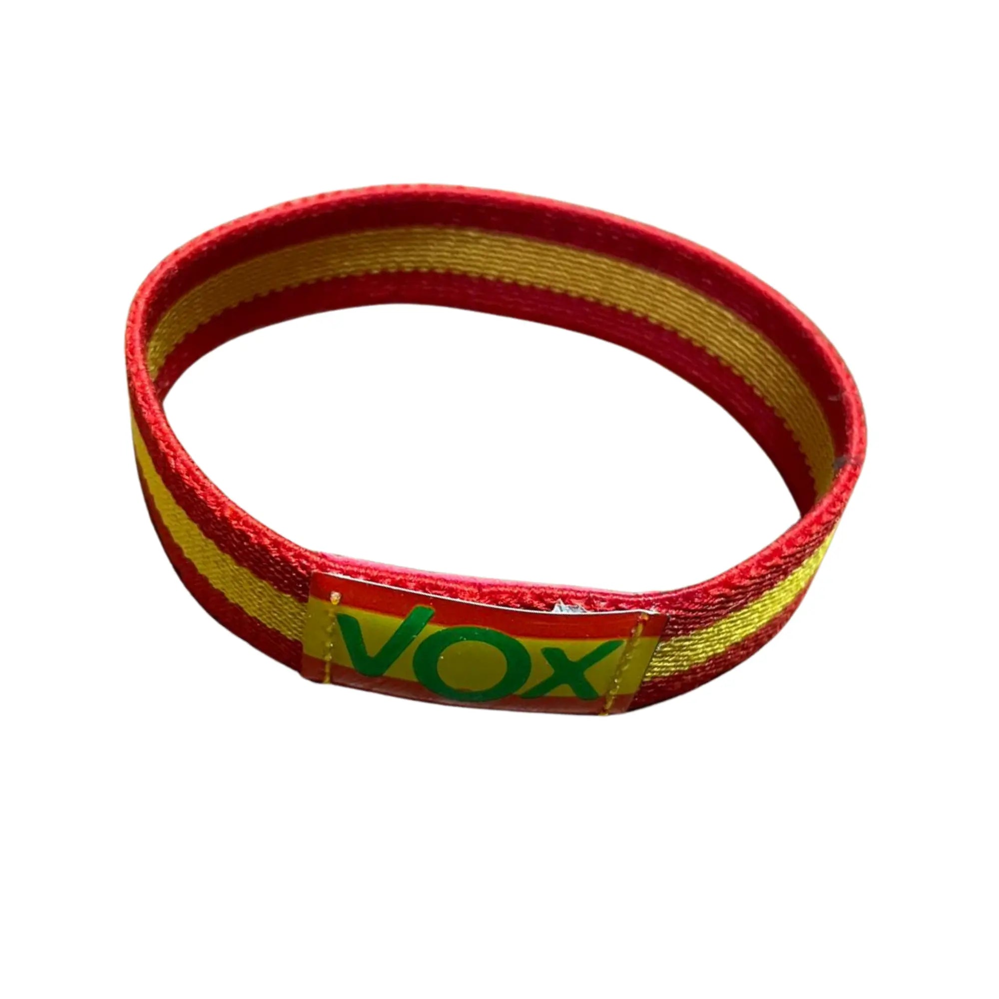 Comprar Lote VOX España Viva pulsera y llavero La Flamenca de Borgoña Bandera España