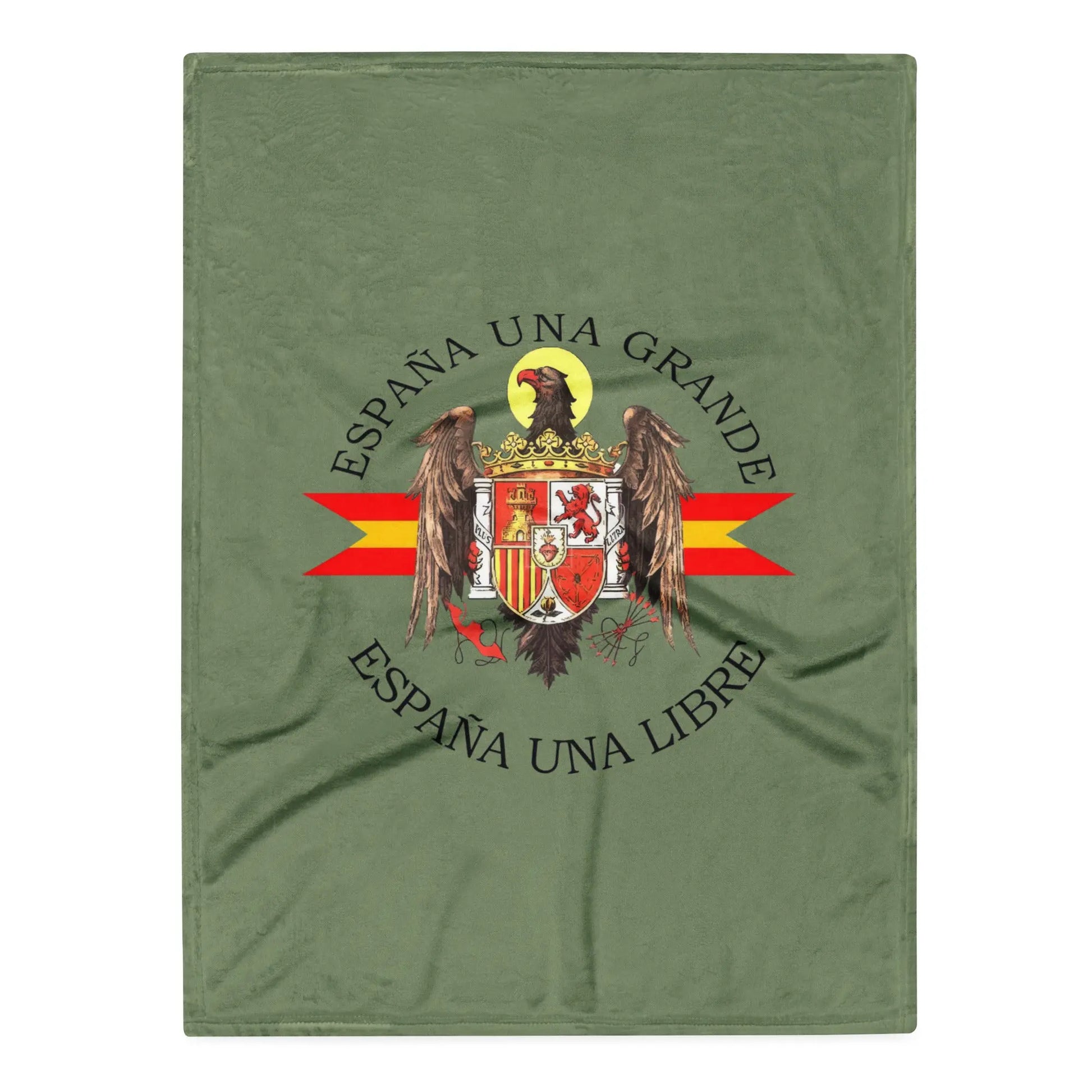 Comprar Manta Águila de San Juan - Una, Grande y Libre - verde La Flamenca de Borgoña Bandera España