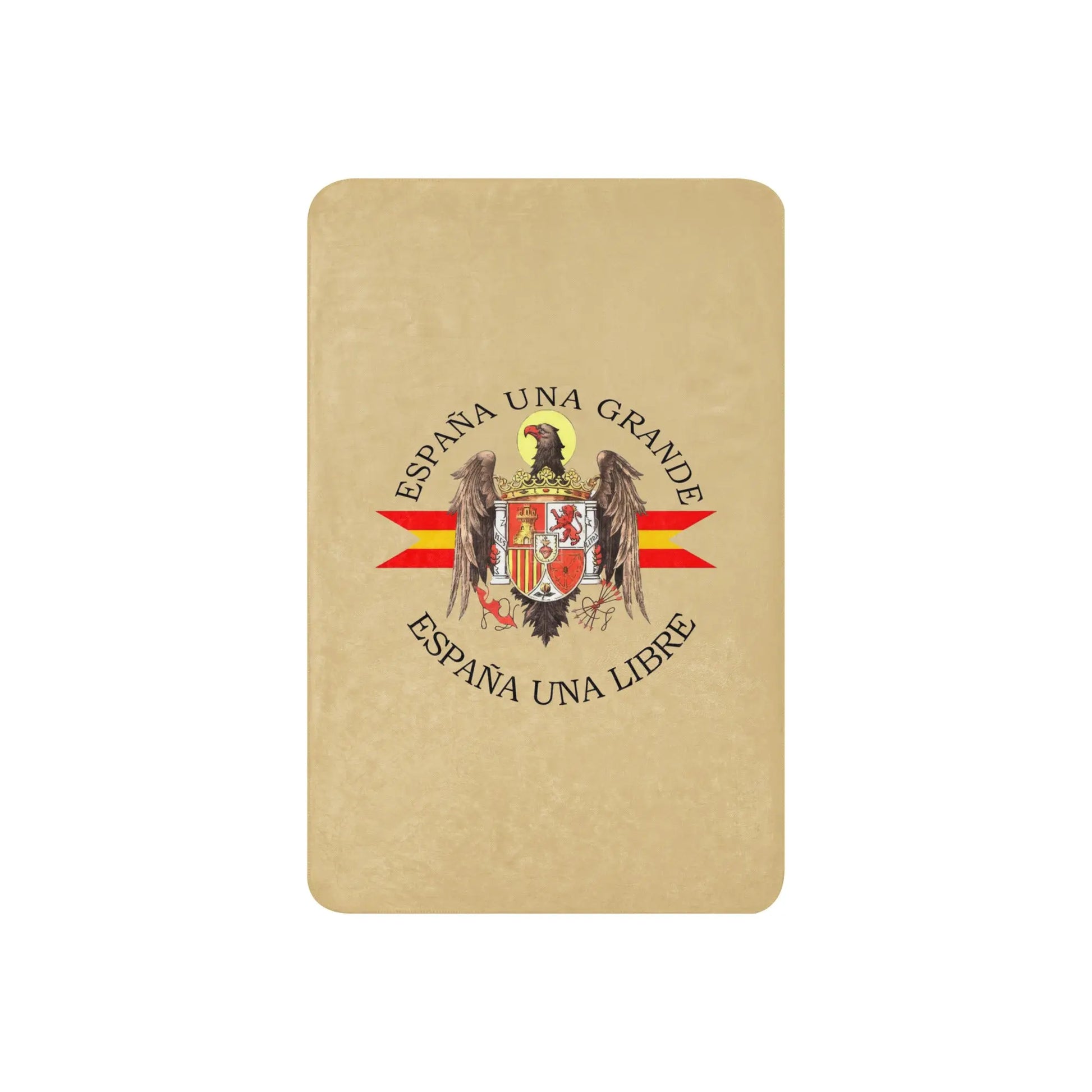 Comprar Manta sherpa Águila San Juan - camel La Flamenca de Borgoña Bandera España