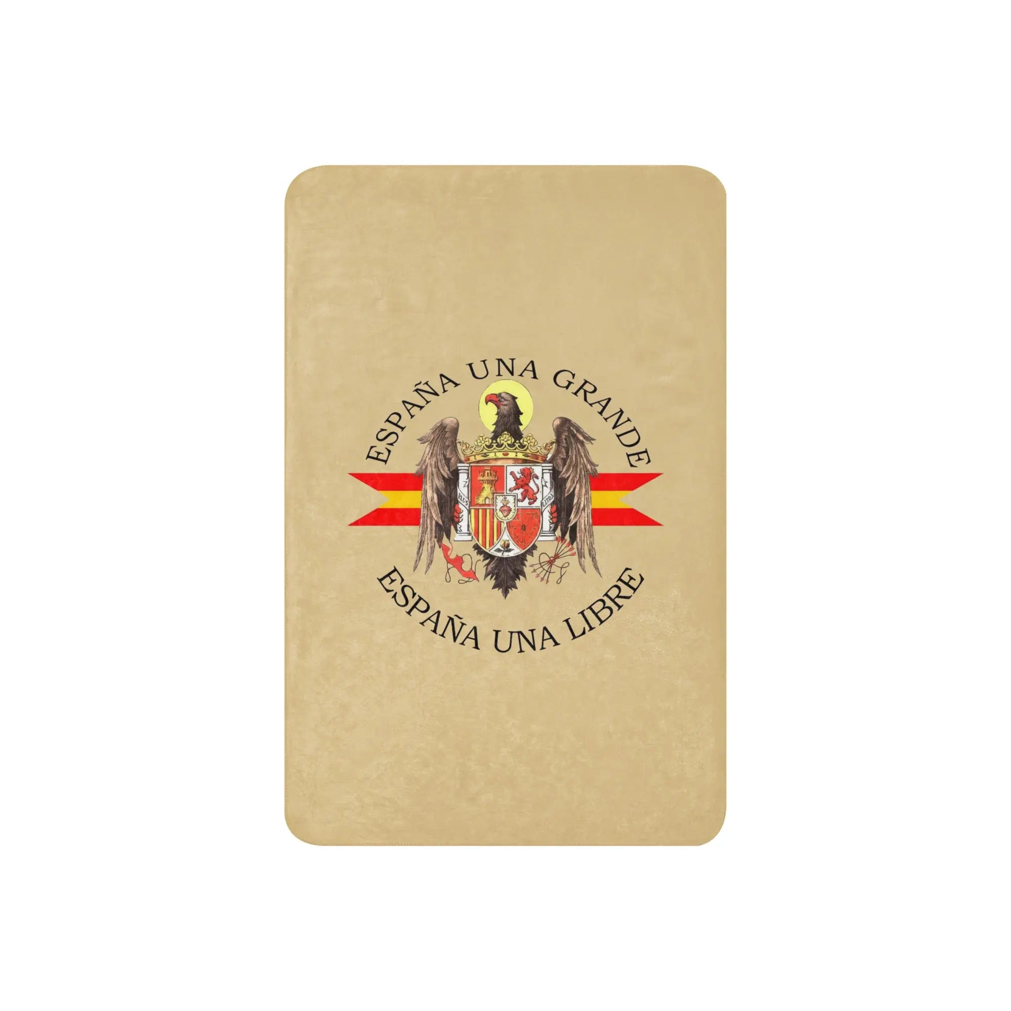 Comprar Manta sherpa Águila San Juan - camel La Flamenca de Borgoña Bandera España