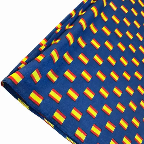 Pañuelo Azul 100% Poliéster Banderas de España (69 x 70 cm)