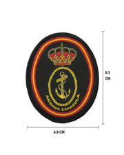 Comprar Parche Bordado termoadhesivo Armada Española 7.8cm La Flamenca de Borgoña Bandera España
