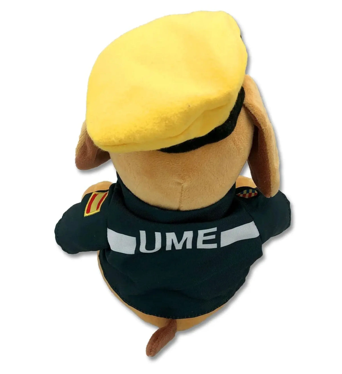 Comprar Peluche Perro UME Unidad Militar de Emergencias La Flamenca de Borgoña Bandera España