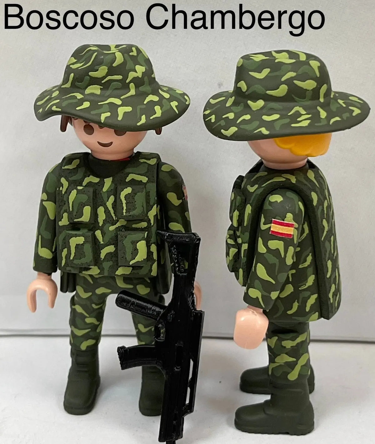 Comprar Playmobil Custom Soldado uniforme Boscoso Chambergo La Flamenca de Borgoña Bandera España