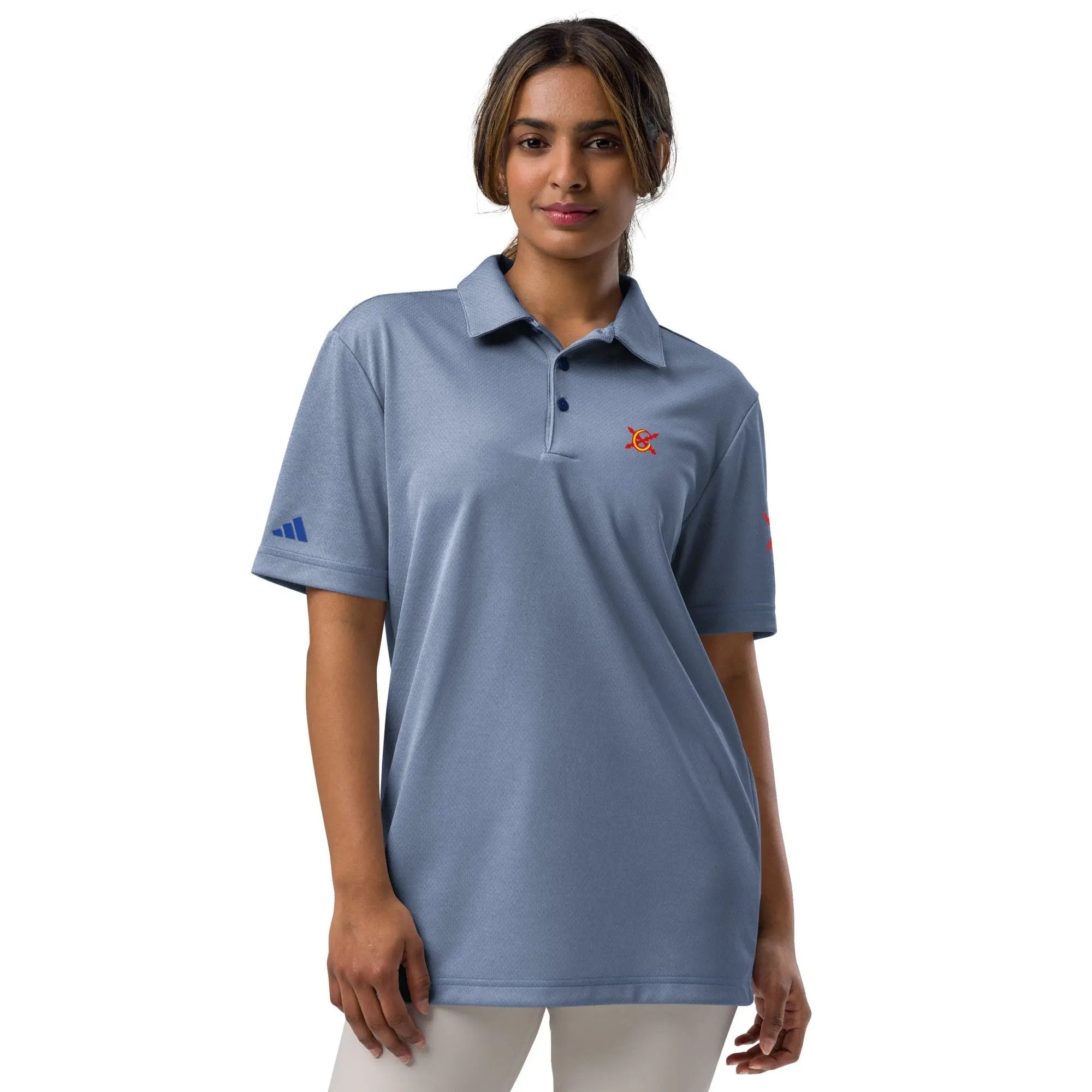 Comprar Polo adidas Space-Dyed "Ser español es un Honor" La Flamenca de Borgoña Bandera España