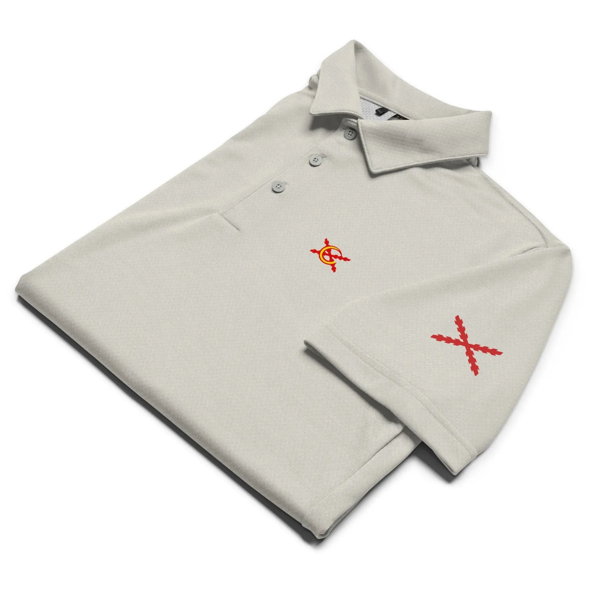 Comprar Polo adidas Space-Dyed "Ser español es un Honor" La Flamenca de Borgoña Bandera España