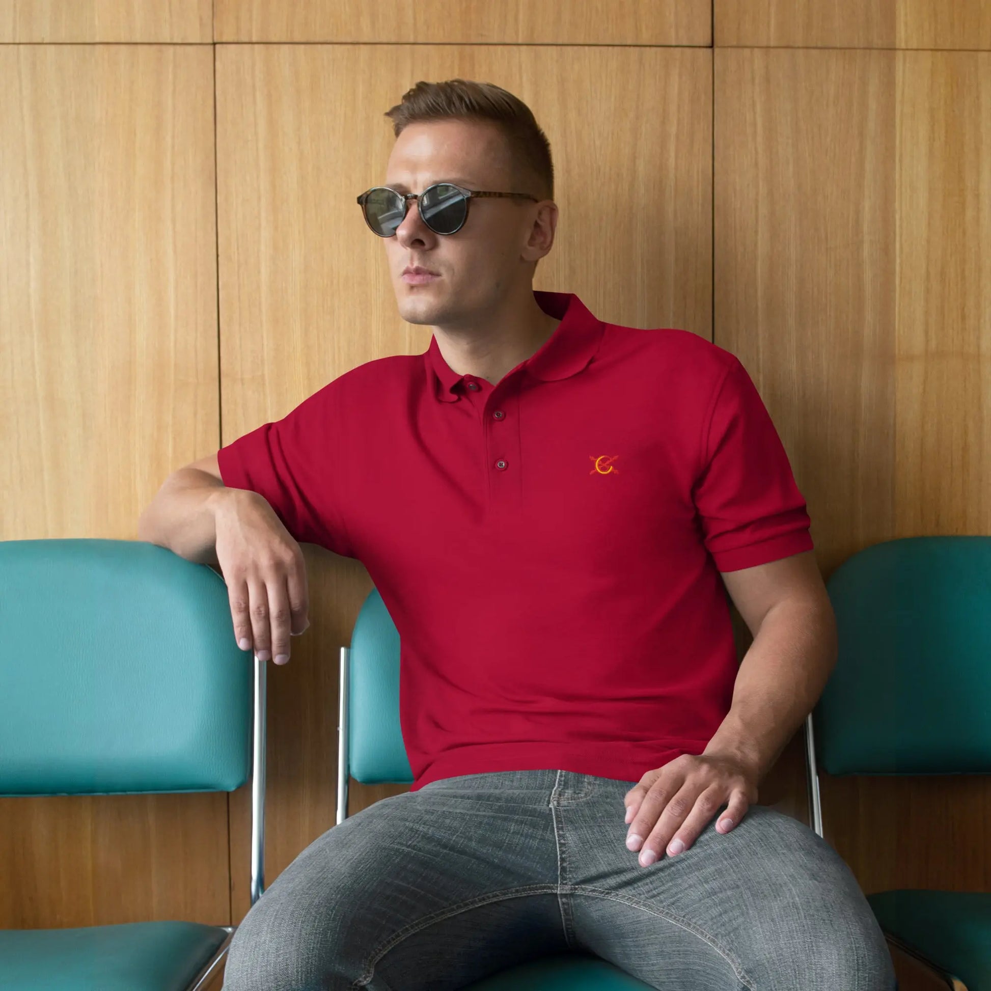 Comprar Polo para hombre premium - 5XL Oferta La Flamenca de Borgoña Bandera España