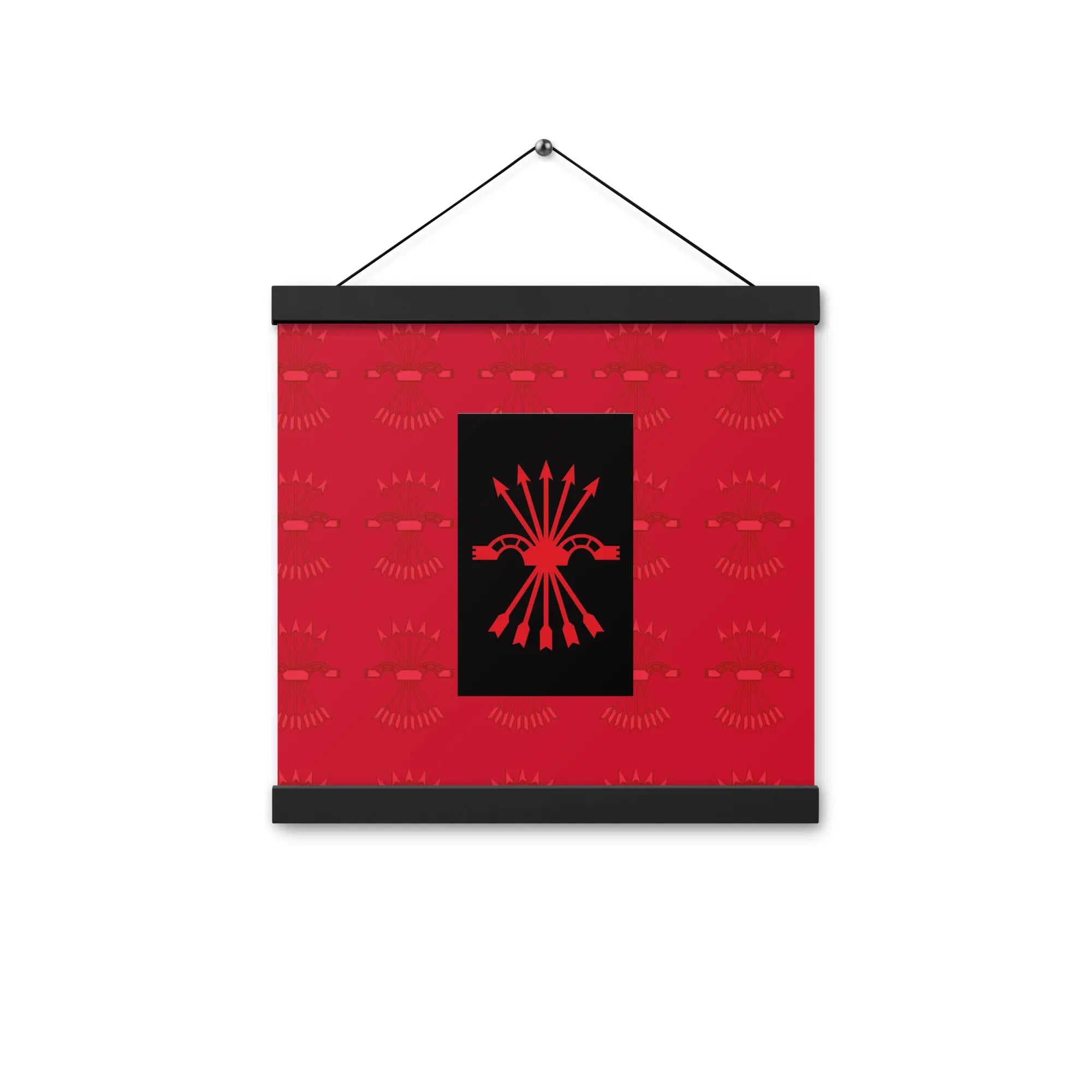 Comprar Póster con colgador Falange Española Bandera España La Flamenca de Borgoña Patricia Muñoz VOX