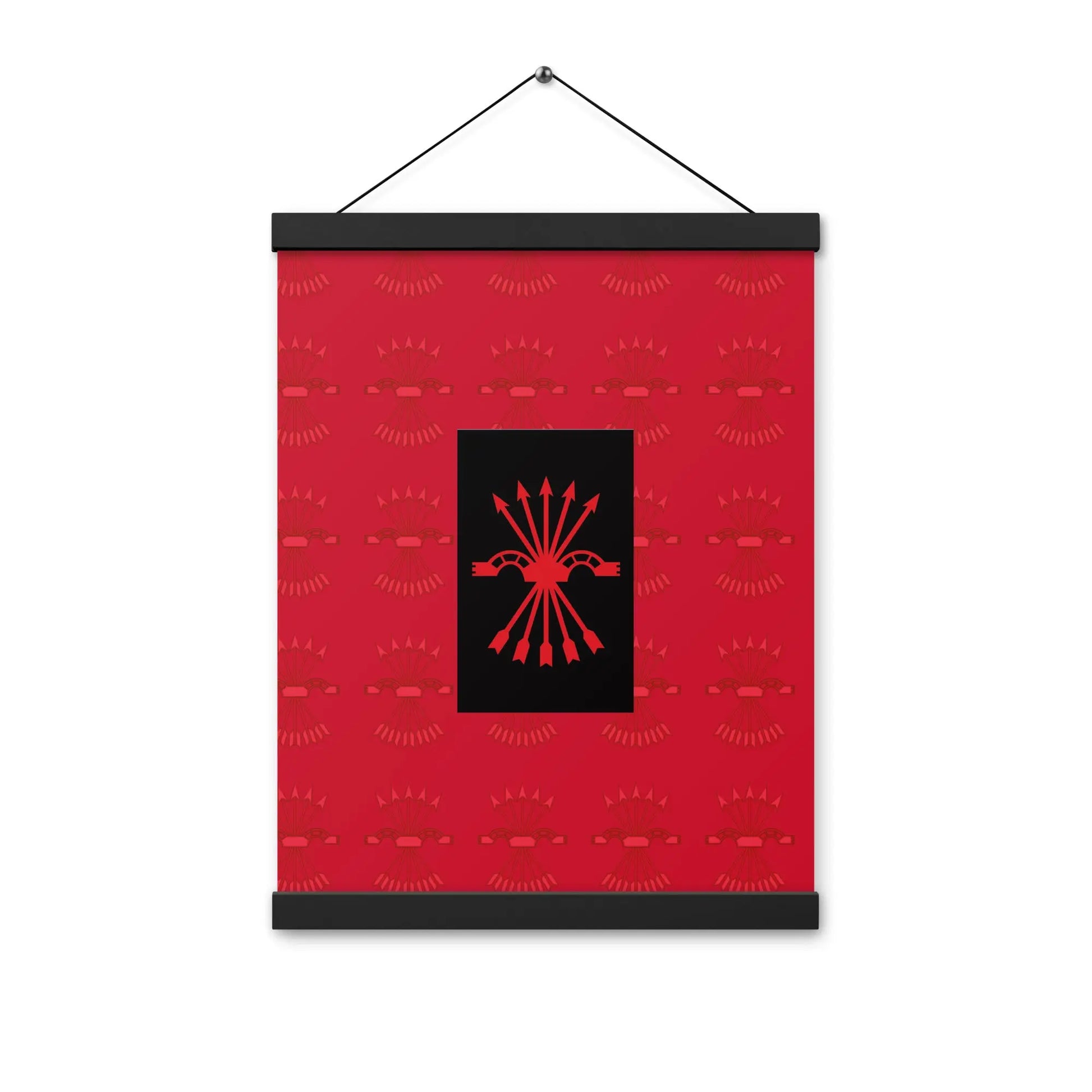 Comprar Póster con colgador Falange Española Bandera España La Flamenca de Borgoña Patricia Muñoz VOX