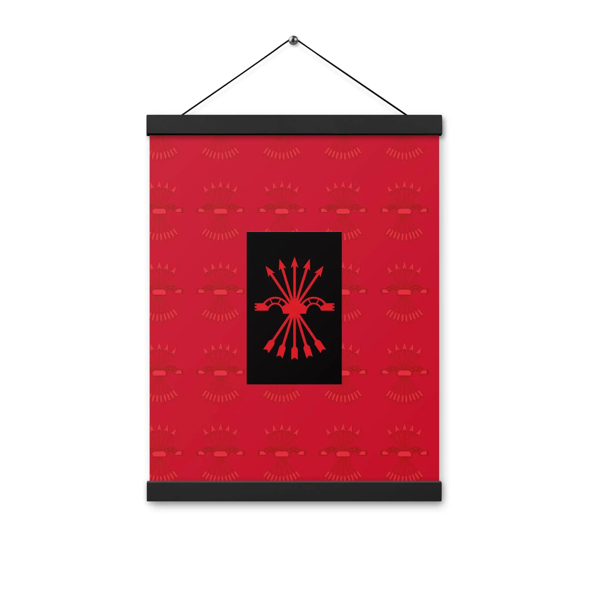 Comprar Póster con colgador Falange Española Bandera España La Flamenca de Borgoña Patricia Muñoz VOX