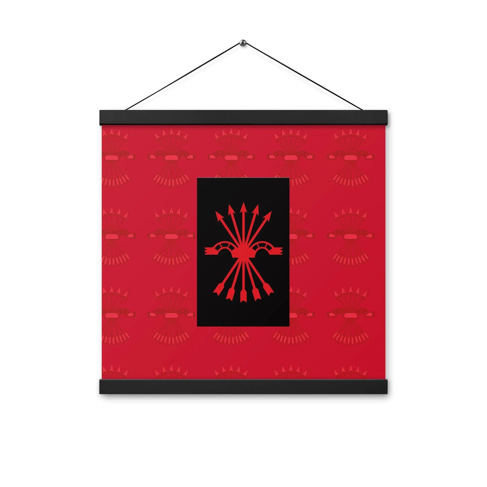 Comprar Póster con colgador Falange Española Bandera España La Flamenca de Borgoña Patricia Muñoz VOX