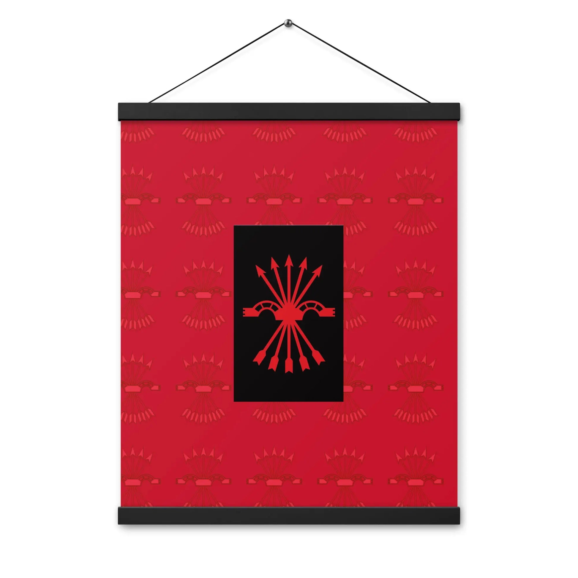 Comprar Póster con colgador Falange Española Bandera España La Flamenca de Borgoña Patricia Muñoz VOX