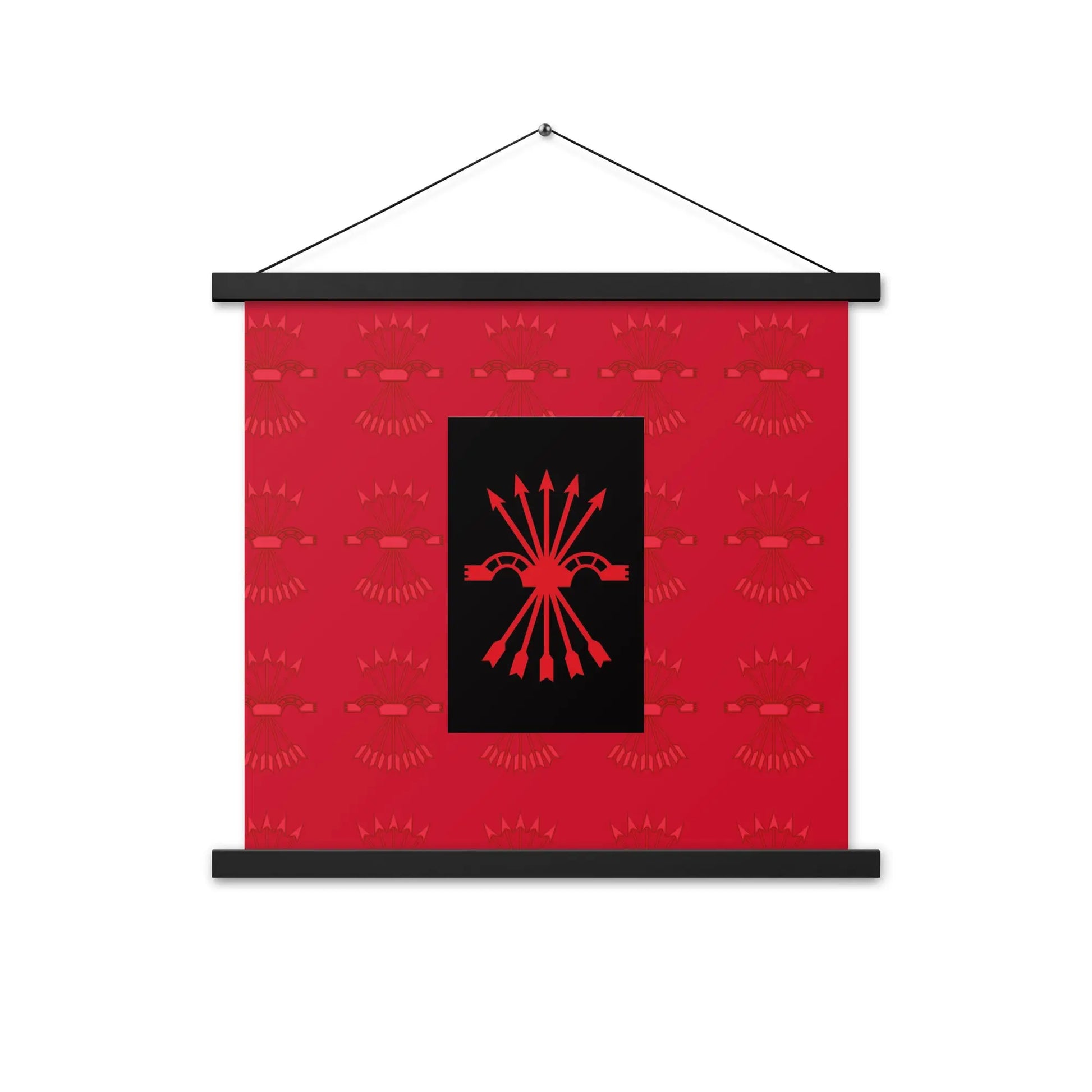 Comprar Póster con colgador Falange Española Bandera España La Flamenca de Borgoña Patricia Muñoz VOX
