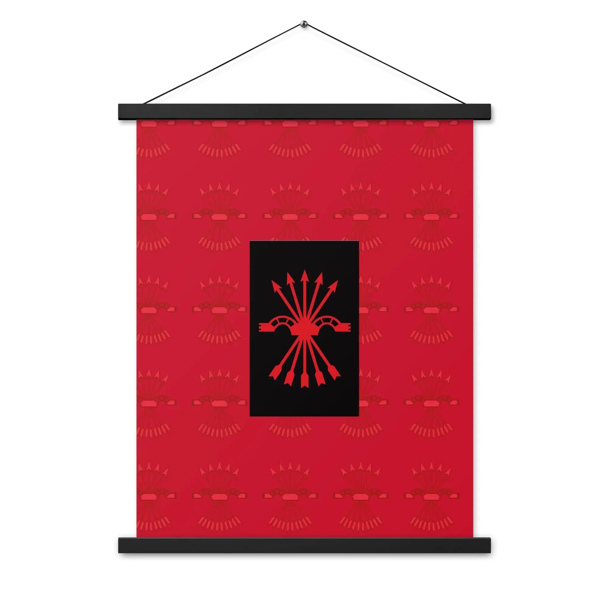 Comprar Póster con colgador Falange Española Bandera España La Flamenca de Borgoña Patricia Muñoz VOX