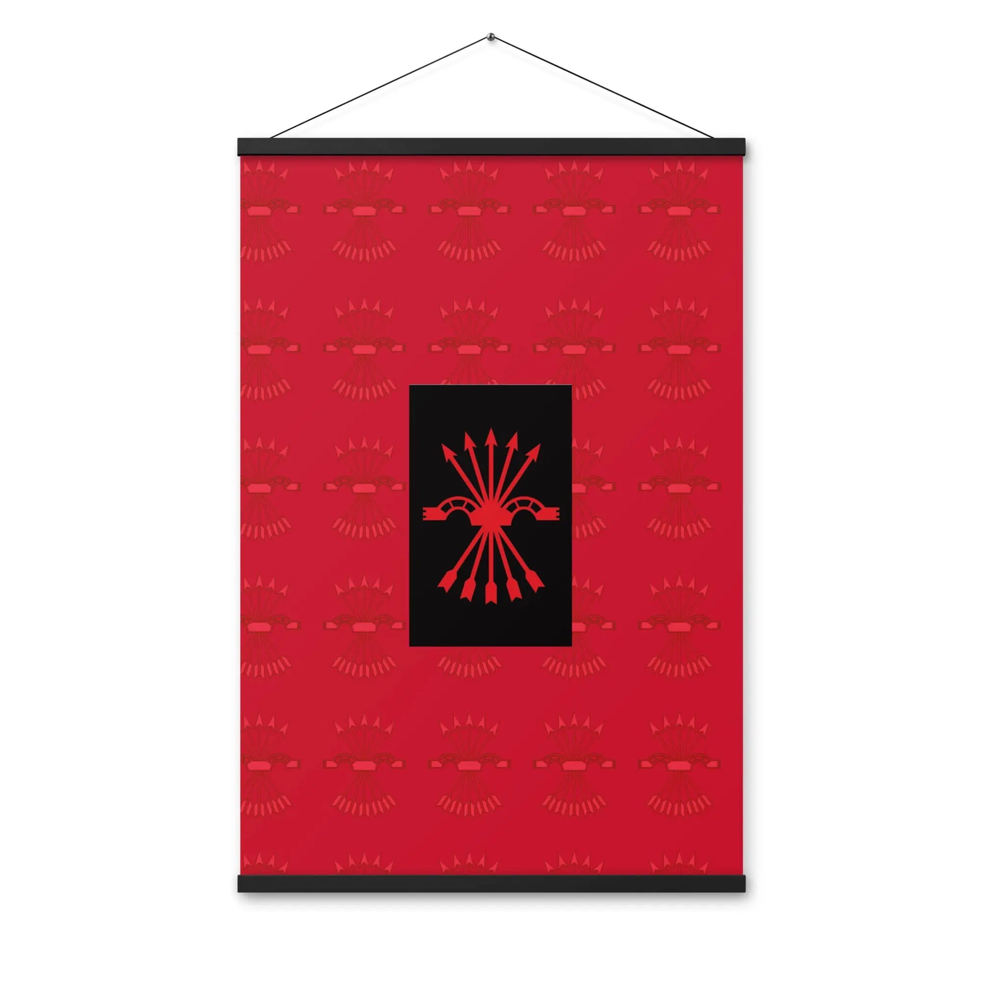 Comprar Póster con colgador Falange Española Bandera España La Flamenca de Borgoña Patricia Muñoz VOX