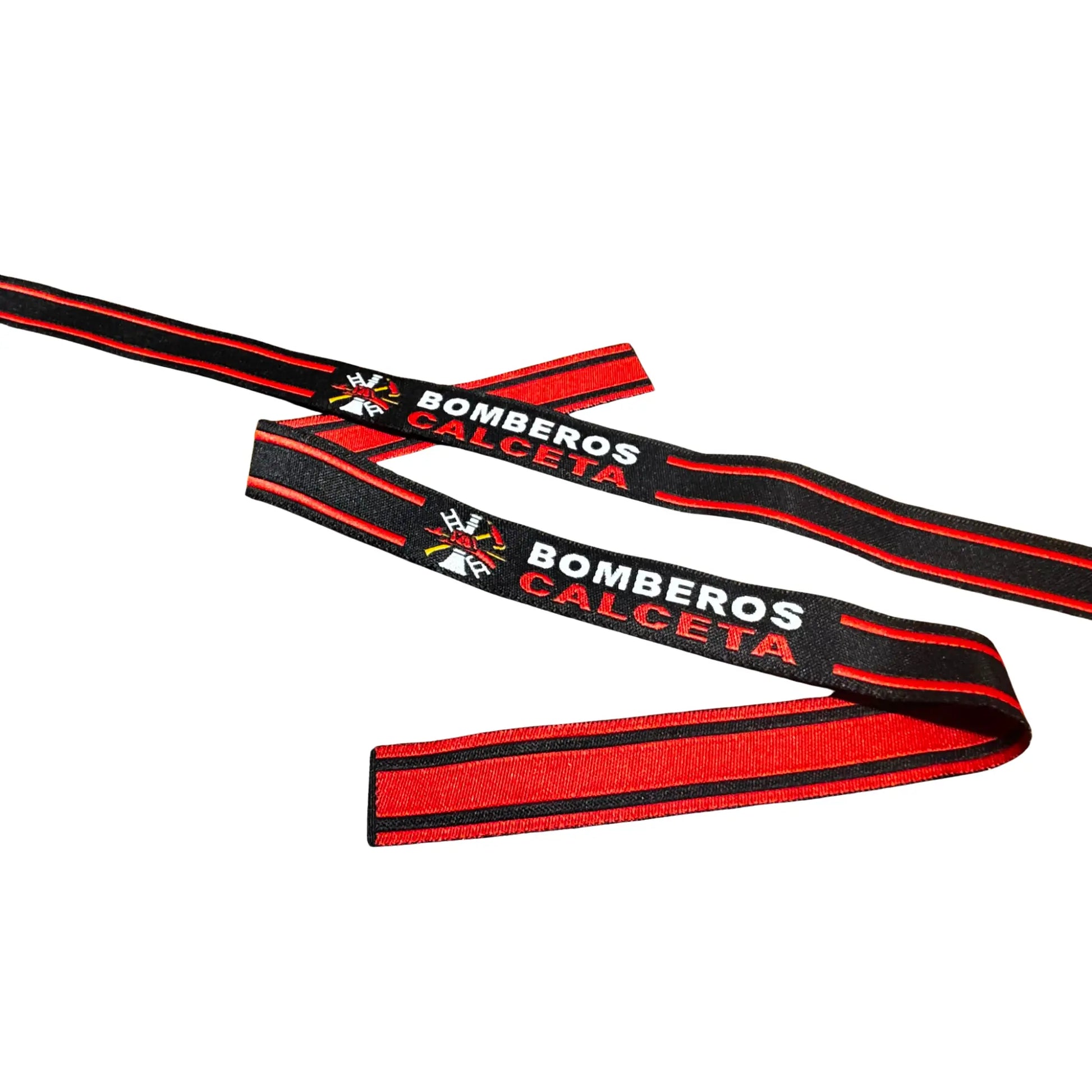 Comprar Pulsera de tela Bomberos Calceta La Flamenca de Borgoña Bandera España