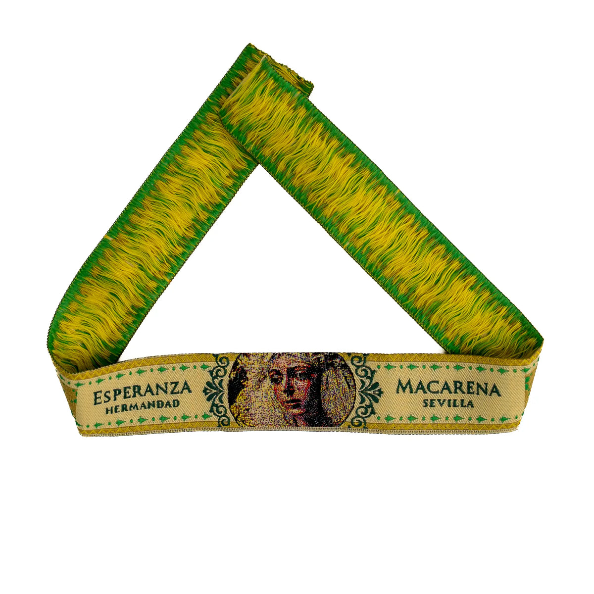 Comprar Pulsera de tela Esperanza de Macarena Hermandad de Sevilla La Flamenca de Borgoña Bandera España