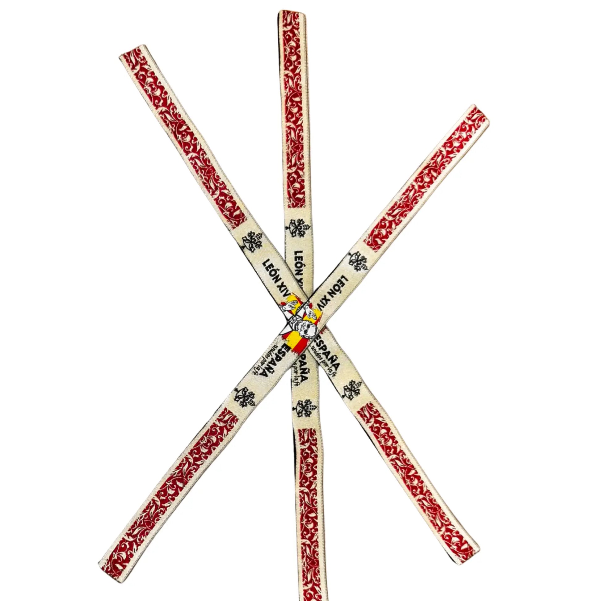 Comprar Pulsera de tela León XIV “España, unidos por la fe” La Flamenca de Borgoña Bandera España