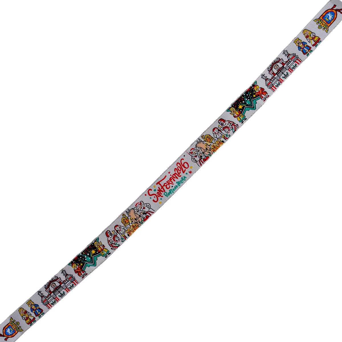 Comprar Pulsera de tela San Fermín · Pamplona-Iruña La Flamenca de Borgoña Bandera España
