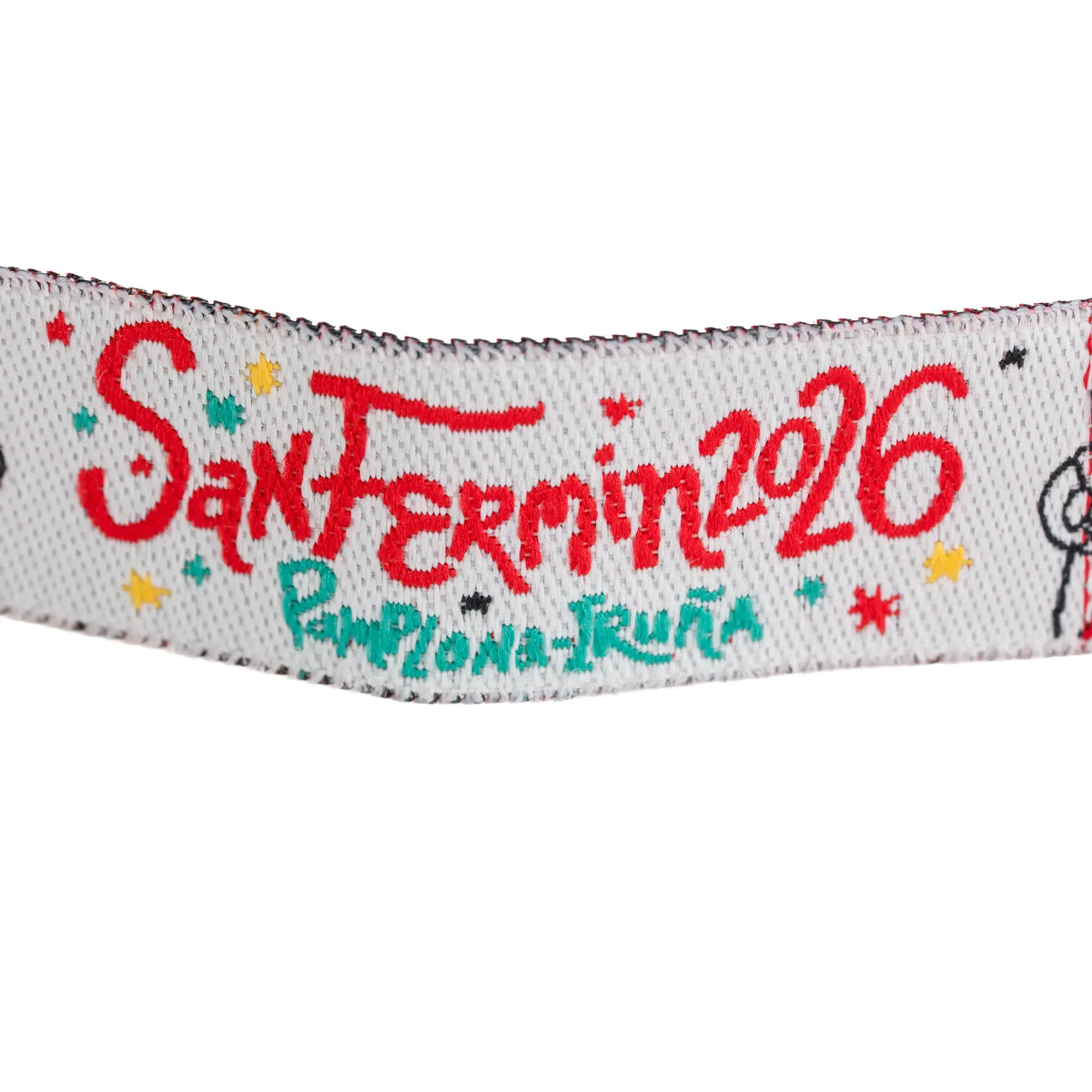 Comprar Pulsera de tela San Fermín · Pamplona-Iruña La Flamenca de Borgoña Bandera España