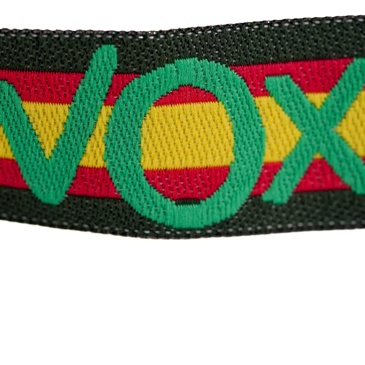 Comprar Pulsera de tela VOX con bandera España con perfil verde La Flamenca de Borgoña Bandera España