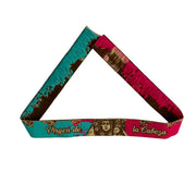 Comprar Pulsera de tela Virgen de la Cabeza La Flamenca de Borgoña Bandera España
