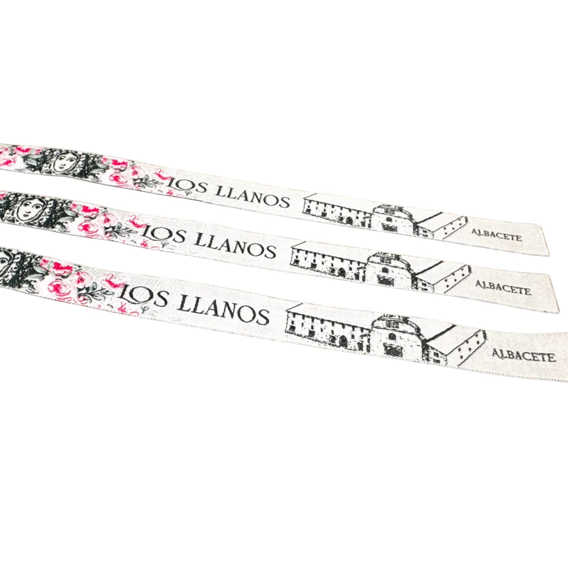 Comprar Pulsera de tela Virgen de los Llanos de Albacete La Flamenca de Borgoña Bandera España