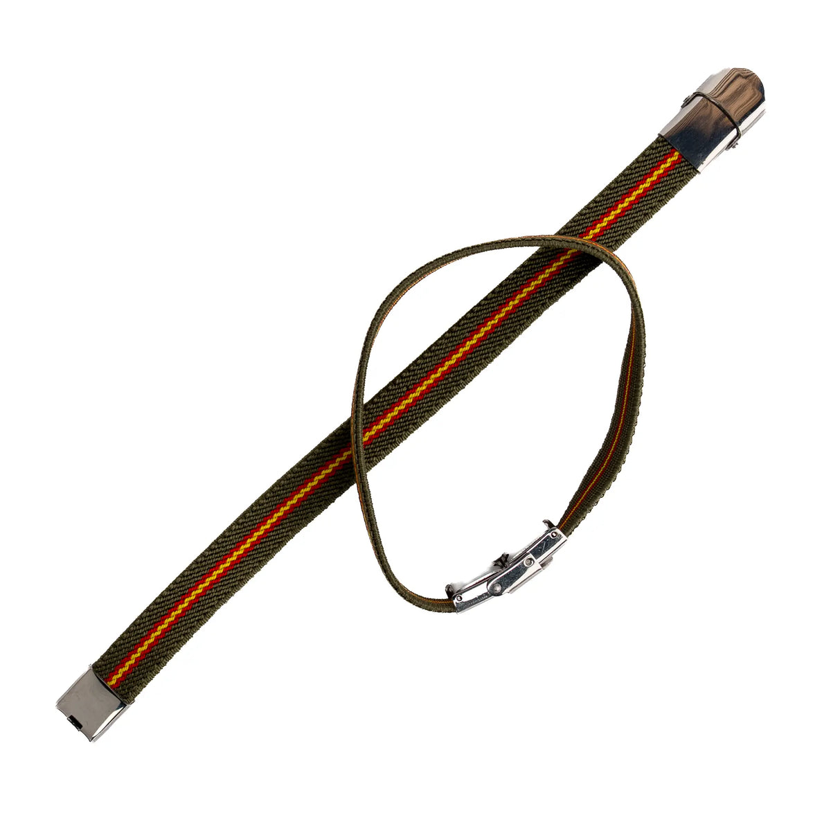 Comprar Pulsera elástica verde con bandera de España y cierre metálico La Flamenca de Borgoña Bandera España