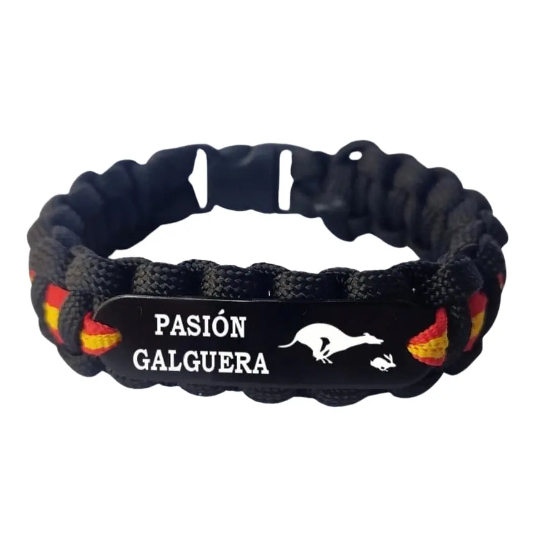 Spanish flag camouflage paracord bracelet