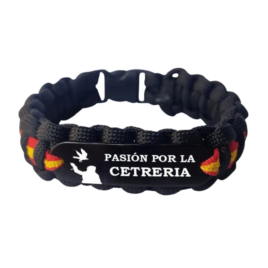 Spanish flag camouflage paracord bracelet