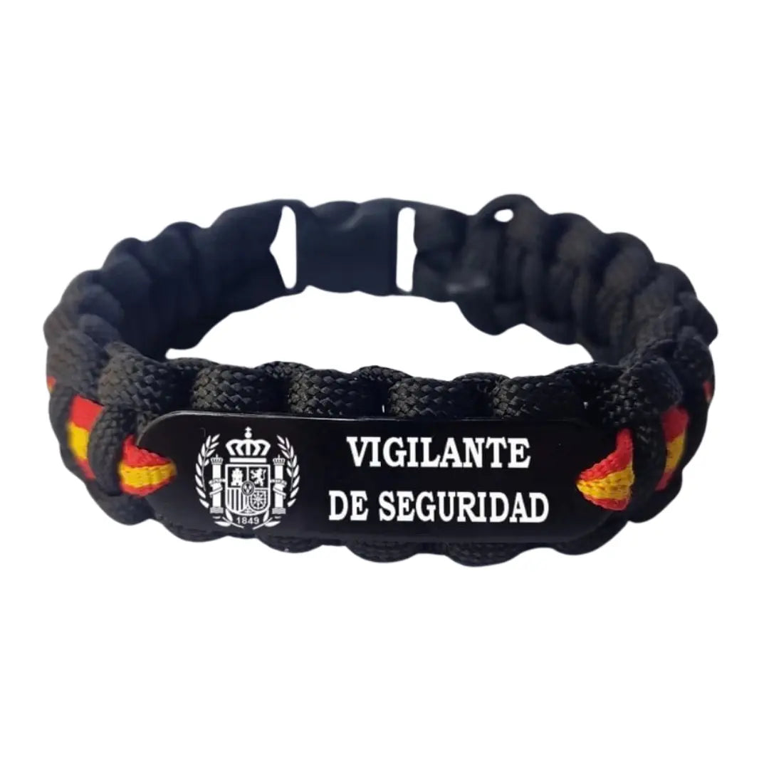 Spanish flag camouflage paracord bracelet