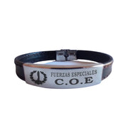 Bracelet Spain coat of arms camel suede