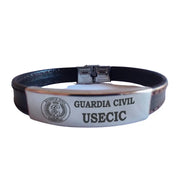 Pulsera piel Guardia Civil USECIC